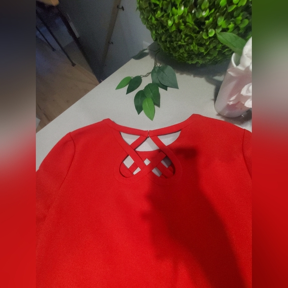 DIANE VON FURSTENBERG Incroyable robe midi haut de gamme rouge - Picture 10 of 11